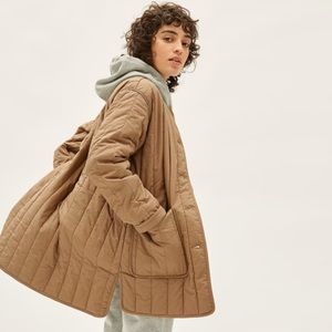 NWT Everlane Womens The Cotton Quilted Jacket Medium